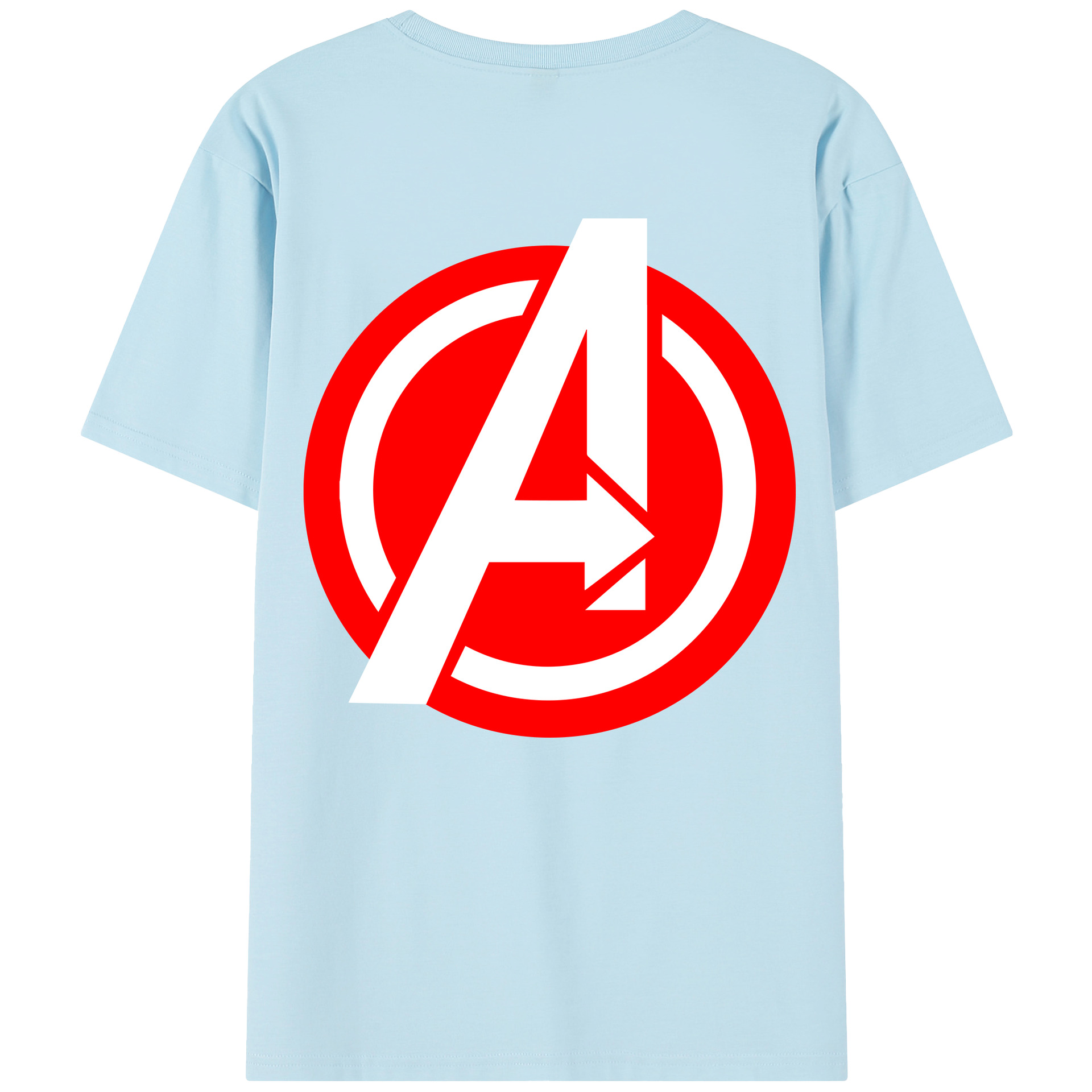 （画像用） アベンジャーズ The Avengers 綿100％半袖Tシャツ（背面プリント）
